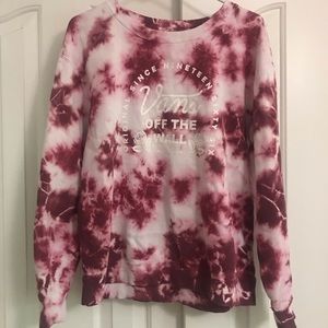 Tie dye vans sweatshirt